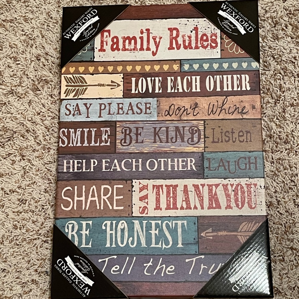 Wall Decor (Family Rules)
